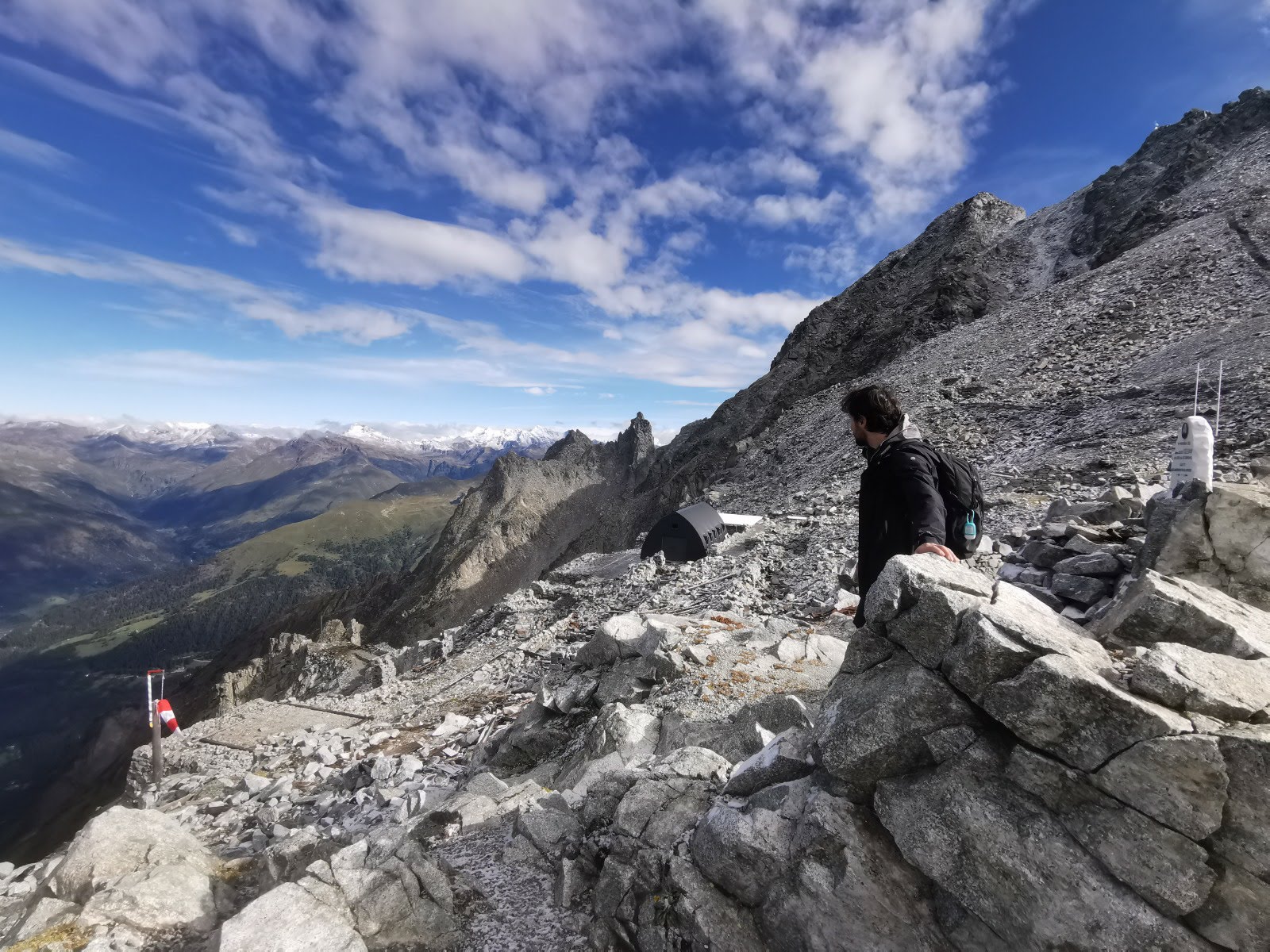 Robert M. Gower hiking in the Italian Alps